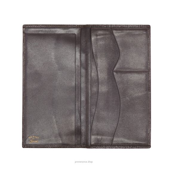 🔴 Gucci Long Wallet - Brown Lizard Leather - Picture 5 of 6